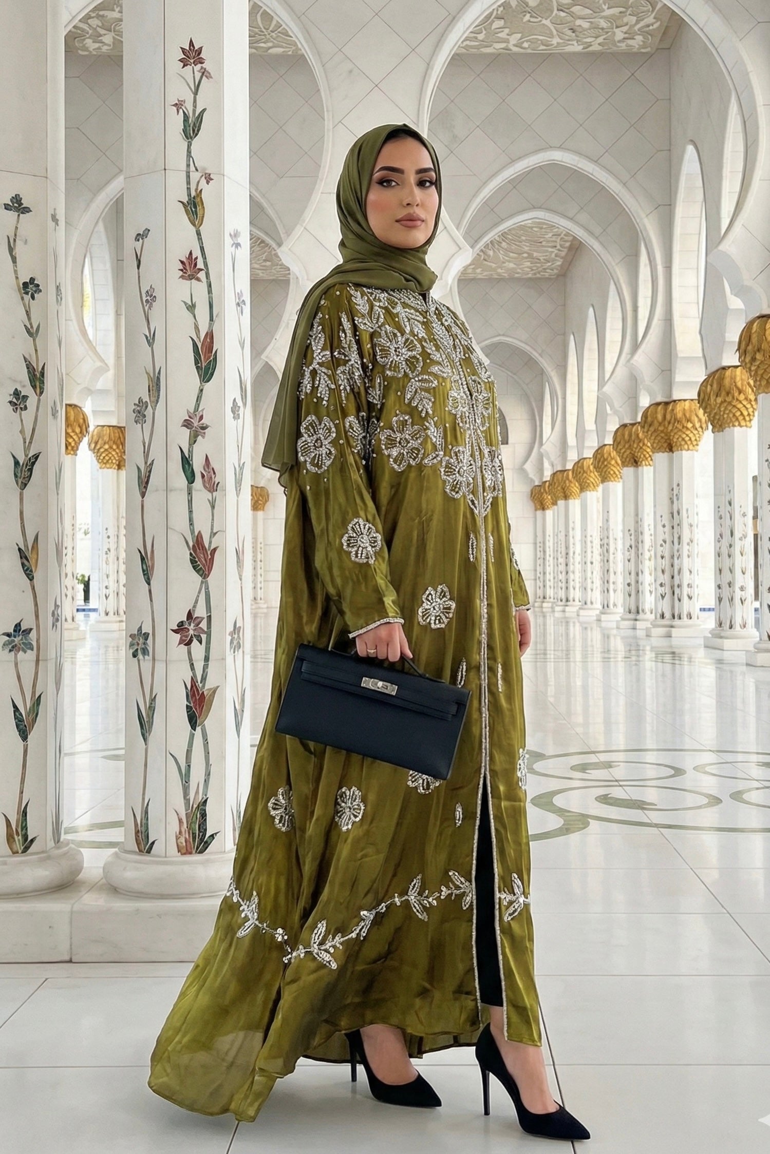 Bariq Al-Zaytoon Abaya