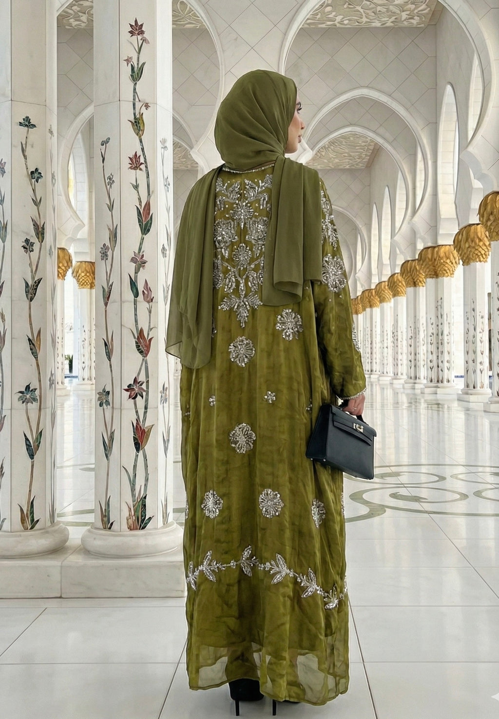 Bariq Al-Zaytoon Abaya